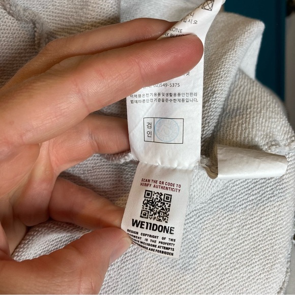 We11-done hoodie in distressed light grey - Picture 5 of 9